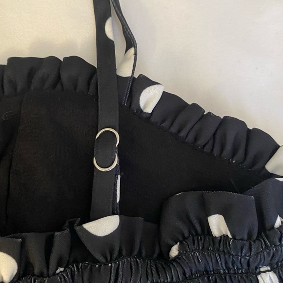 Revolve H:ours black & white polka dot mini dress - Picture 6 of 8